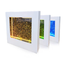 Sensory Light LED Glitter Filled Square Light Lamp - SENsory Toys4U