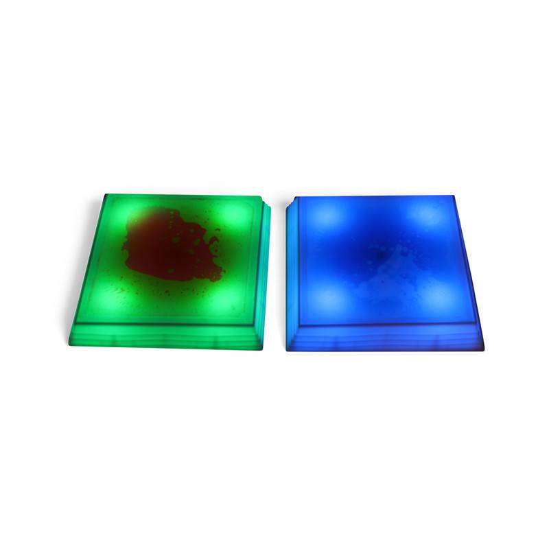 LED Liquid Floor Pod – Square Set of 3