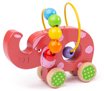 Push Along Bead Frame - Elephant - SENsory Toys4U