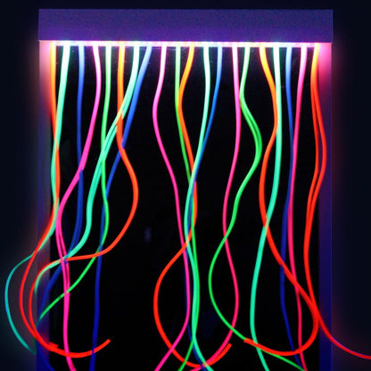 UV Mirror with Strands – 100 x 91cm Includes UV light Strip
