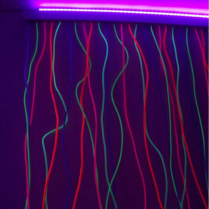 UV Mirror with Strands – 100 x 91cm Includes UV light Strip