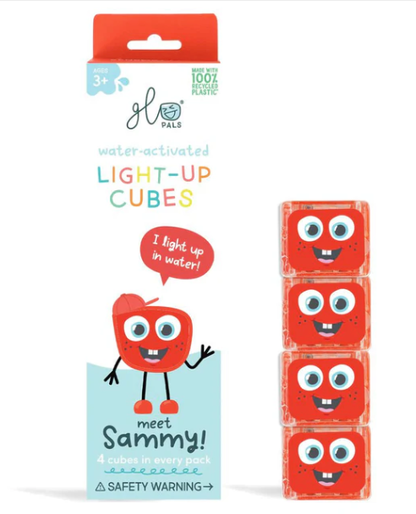 Glo Pals Light up Sensory Cubes - 4 Pack