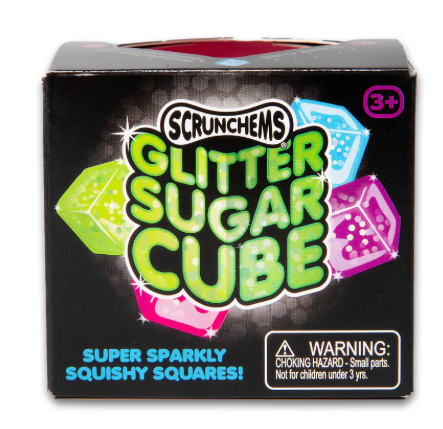 SCRUNCHEMS GLITTER SUGAR CUBE