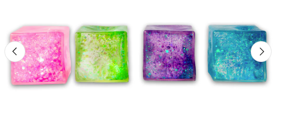 SCRUNCHEMS GLITTER SUGAR CUBE