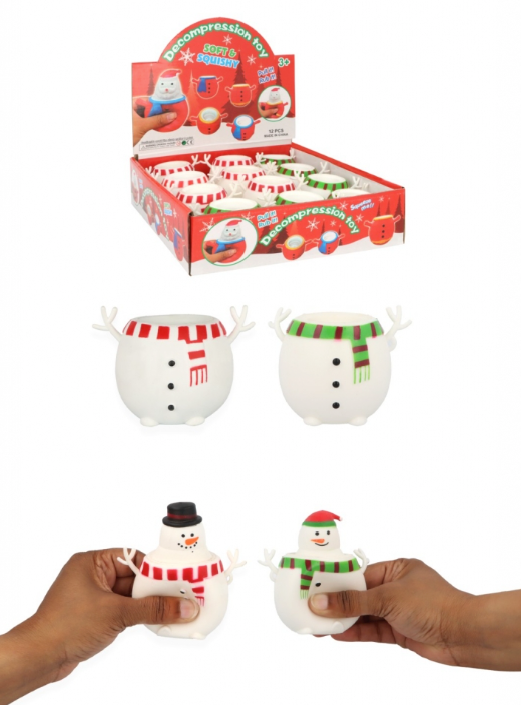 Pop-Up Snowman Squeeze Toy