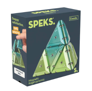 Speks Geode. - The Magnetic Fidget Chrome Pyramid