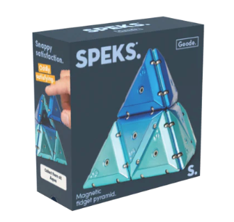 Speks Geode. - The Magnetic Fidget Chrome Pyramid