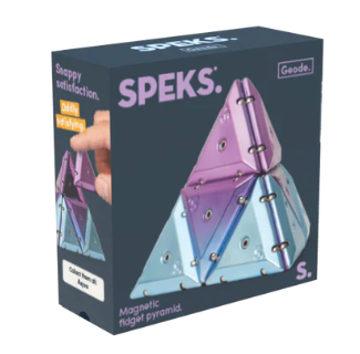 Speks Geode. - The Magnetic Fidget Chrome Pyramid