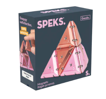 Speks Geode. - The Magnetic Fidget Chrome Pyramid