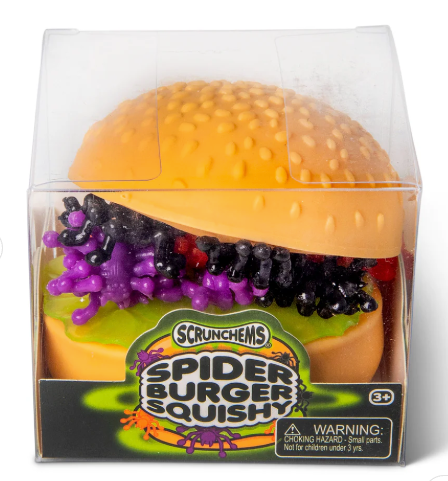 SCRUNCHEMS SPOOKY SPIDER BURGER SQUISHY