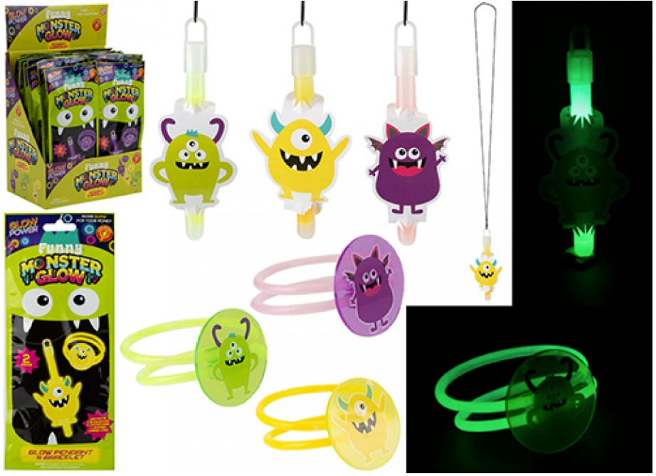 MONSTER GLOW BRACELET & PENDANT