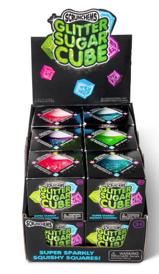 SCRUNCHEMS GLITTER SUGAR CUBE