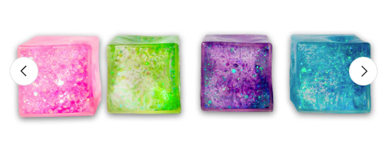 SCRUNCHEMS GLITTER SUGAR CUBE