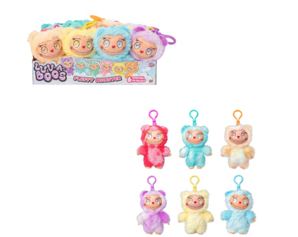 Luv-a-boos Fluffy Monster with Clip