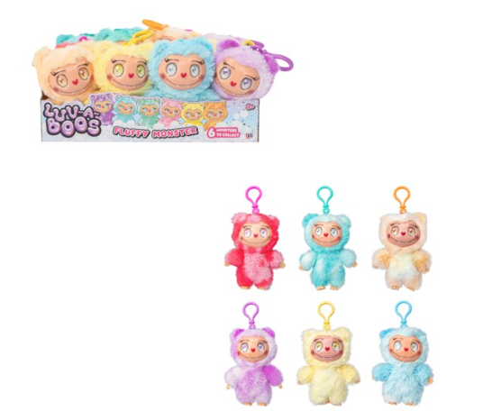 Luv-a-boos Fluffy Monster with Clip