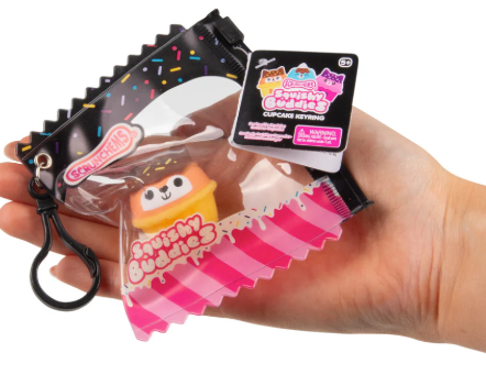 SCRUNCHEMS SQUISHY BUDDIES CUPCAKE KEYRING