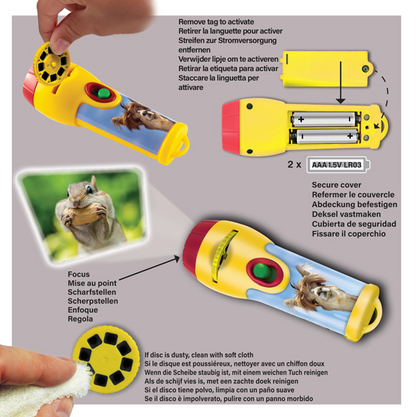 Funny Animals Torch and Projector
