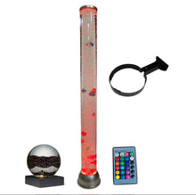 Sensory Bubble Tube & Remote 90cm, Wall Bracket & Light-Up Fibre Ball - SENsory Toys4U