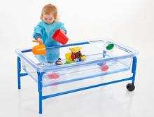Clear Water Tray - 40cm Blue Stand - SENsory Toys4U